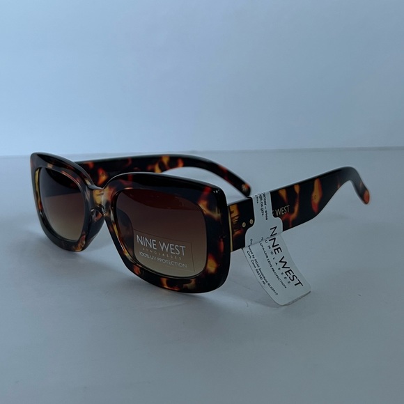 NWT NINE WEST TORTOISE SUNGLASSES EYEWEAR ACCESSORY - Picture 1 of 7